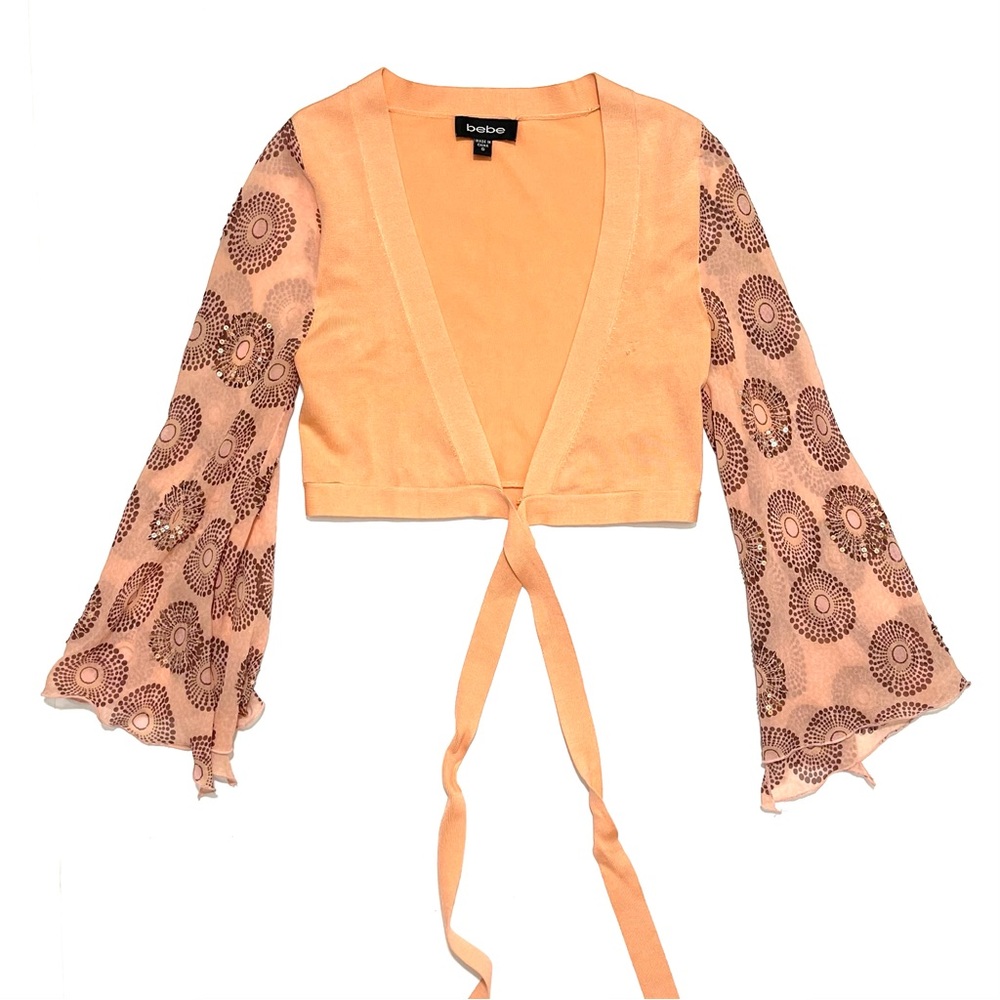 Bebe Tie Silk Cardigan